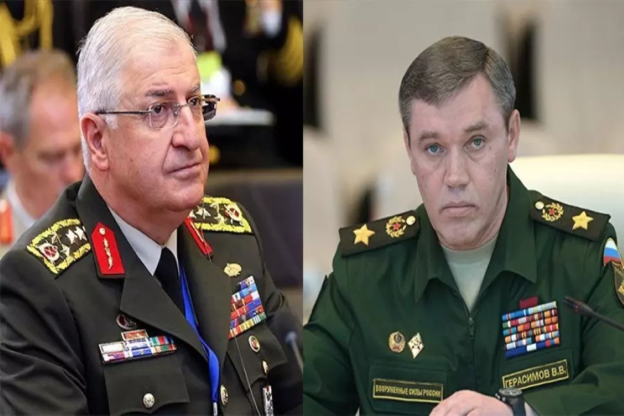 رئيسا الأركان الروسي والتركي يبحثان الوضع في سوريا