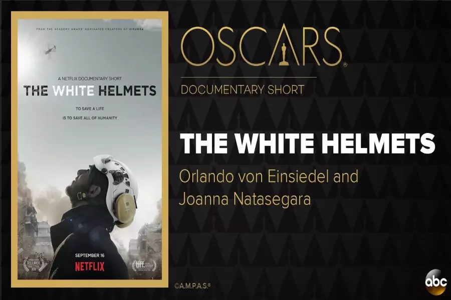 الخوذ البيضاء تفوز بجائزة الاوسكار عن أفضل فلم قصير