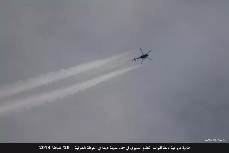 السورية لحقوق الإنسان: 407 برميلاً متفجراً ألقاها طيران الأسد في شباط بينها 297 برميلاً على الغوطة الشرقية
