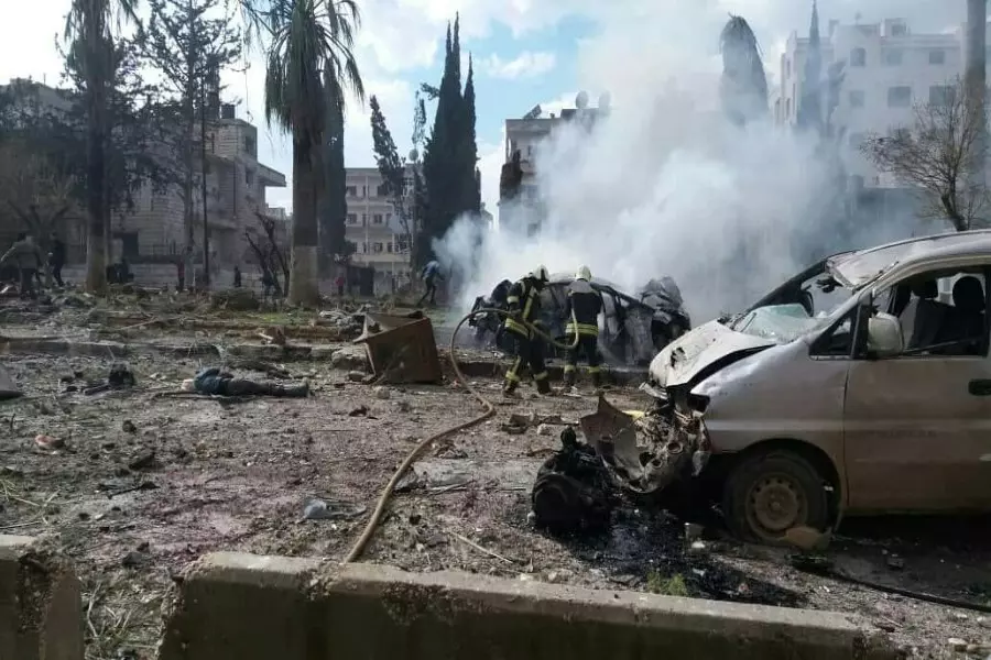ارتفاع حصيلة تفجيرات إدلب إلى 16 شهيداً وشهيد طفل بقصف قوات الأسد على الدير الشرقي