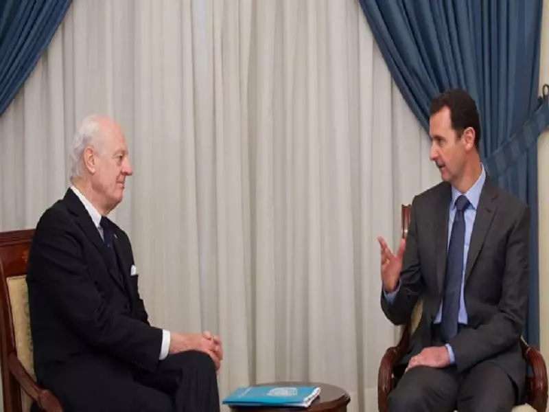 الأسد يحدد شروطه لأي مبادرة .. ودي مستورا: لتخفيف نسبة العنف