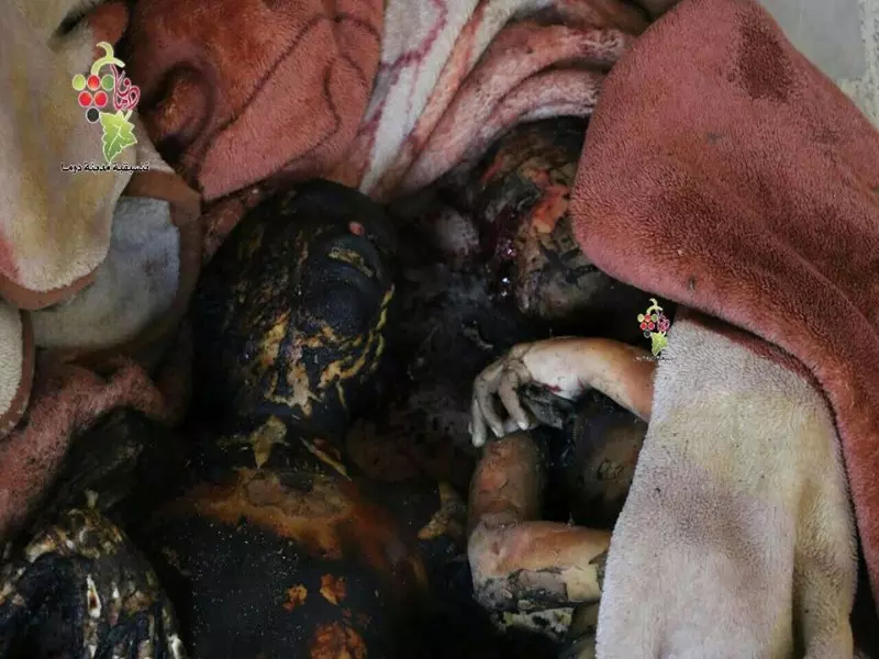 قوات الأسد ترتكب مجزرة في بلدة أوتايا .. أطفال ونساء تشوهوا وحرقوا