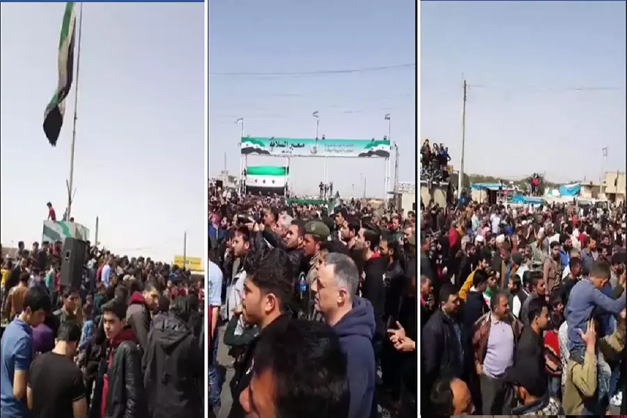اعتصامات ومظاهرات غاضبة…أهالي المناطق المحتلة من قبل قسد شمال حلب يطالبون بتحرير مناطقهم