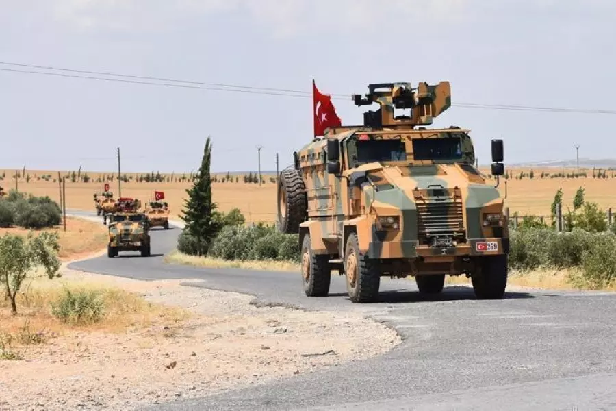 قوات تركية تسير الدورية الـ 67 في منبج شرقي حلب