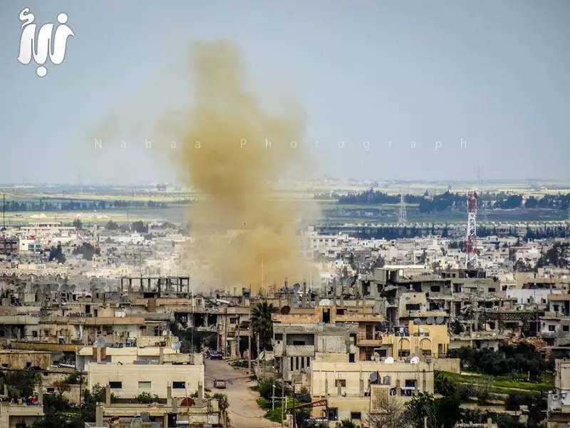 مجزرة ترتكبها طائرات الأسد في ريف درعا وسط غارات مكثفة على عدة مناطق