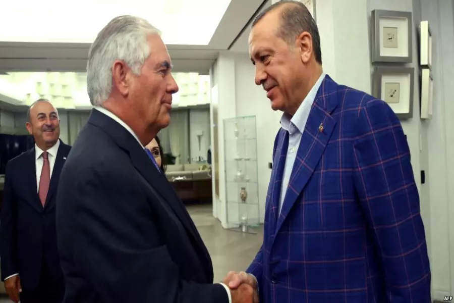أردوغان وتيلرسون يبحثان الملف السوري