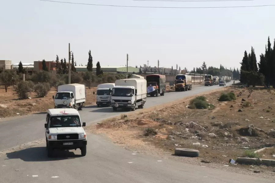 دخول قافلة مساعدات أممية جديدة لبلدات شمال حمص