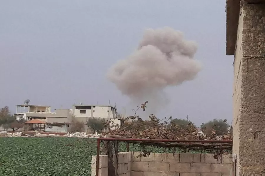 مجزرة في مدينة كفرزيتا جراء غارة جوية من طائرات العدو الروسي