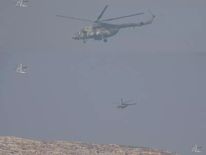 استفزاز مروحي للثوار في ادلب … طائرات على علو منخفض تجوب الأجواء