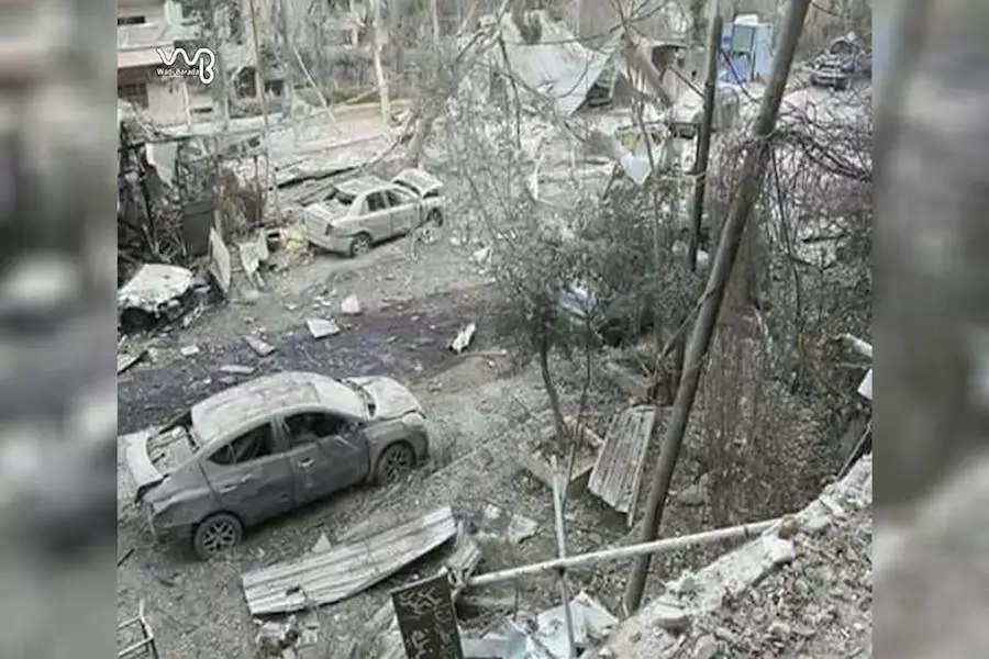 وداعاً للهدنة و التهديدات .. الأسد يوسع حملته على وادي بردى و البراميل تعود لتدمر ماتبقى من المنطقة