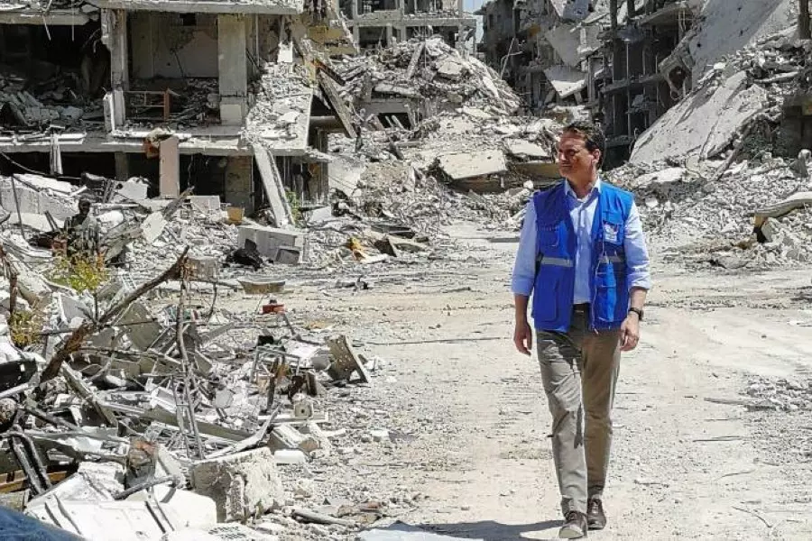 وكالة الأنروا :: 32 منشأة تابعة للوكالة تم تدميرها في مخيم اليرموك بينها مدارس