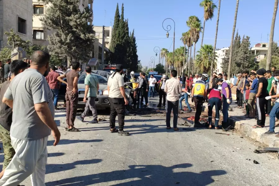 مسيرة للتحالف الدولي تستهدف سيارة بمدينة إدلب وتقتل اثنين كانا بداخلها