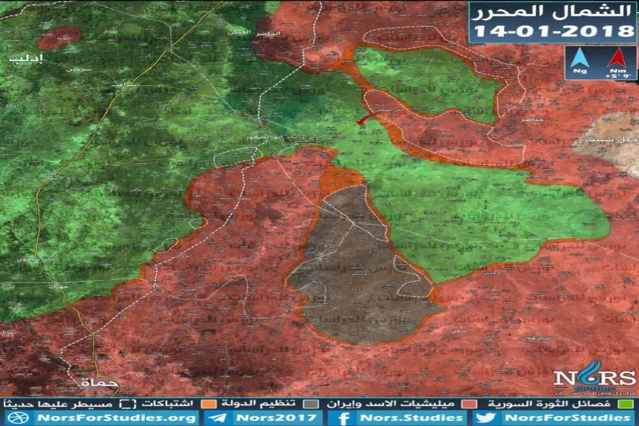 روسيا والنظام يسهلان توسع تنظيم الدولة شرقي حماة والأخير يسيطر على 22 قرية جديدة