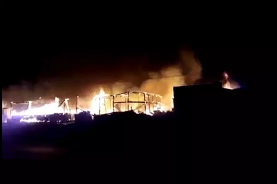 حريق ثاني في مخيم للاجئيين السوريين في بقاع لبنان خلال أيام والأسباب مجهولة