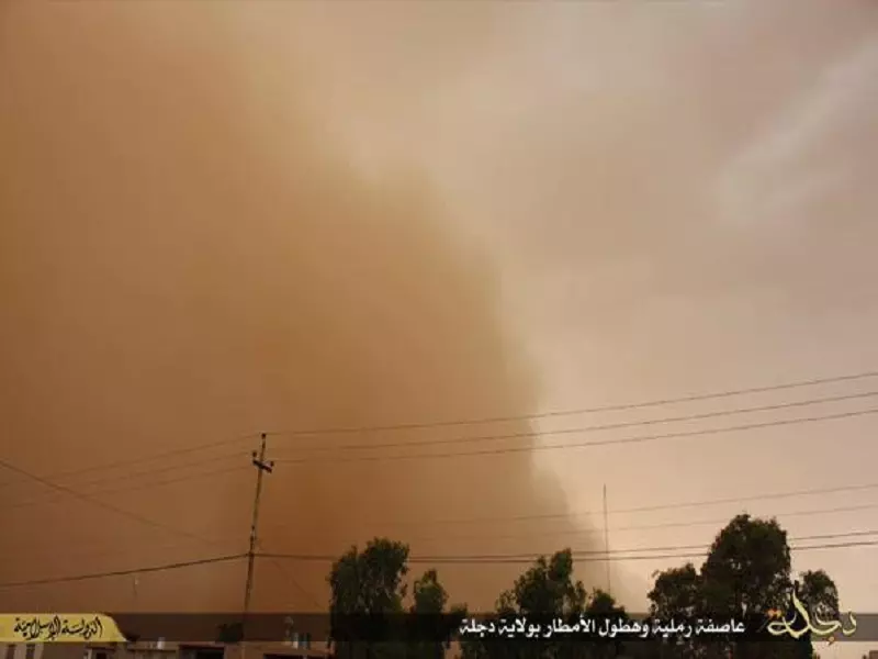 عاصفة رملية تضرب المنطقة الشرقية في سوريا (صور)