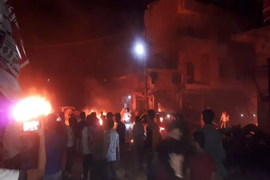 انفجار سيارة مفخخة وسط مدينة اعزاز وسقوط خمسة شهداء كحصيلة أولية