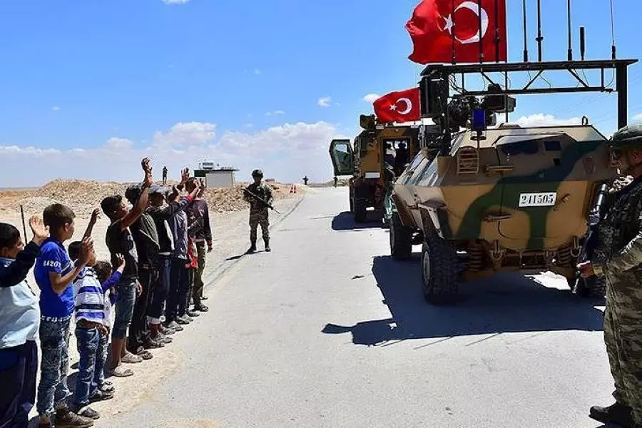 القوات التركية والأمريكية تسير رابع دورية في منطقة "منبج" ضمن خارطة الطريق