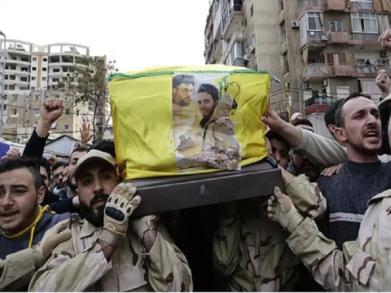 حزب الله الإرهابي يشيّع قتيلين