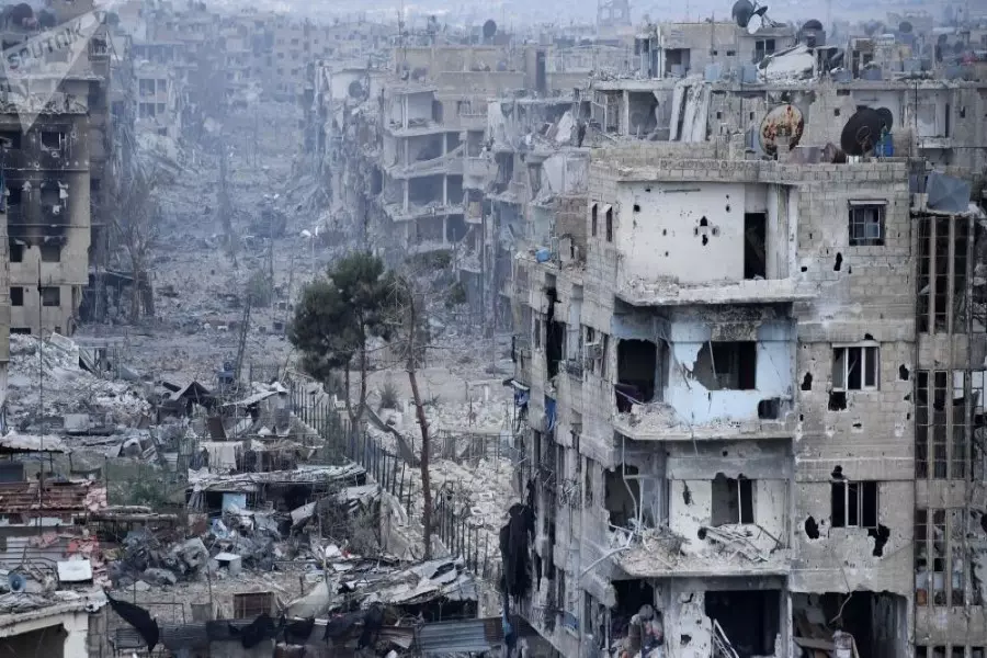 وفق إحصائية أممية ..  5489 بناء مدمر في مخيم اليرموك للاجئين الفلسطينيين جنوب دمشق