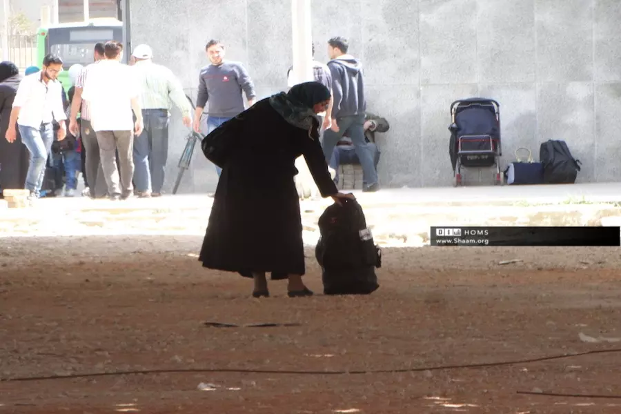 الوعر يودع دفعة جديدة من المهجرين .. و هذه المرة إلى إدلب