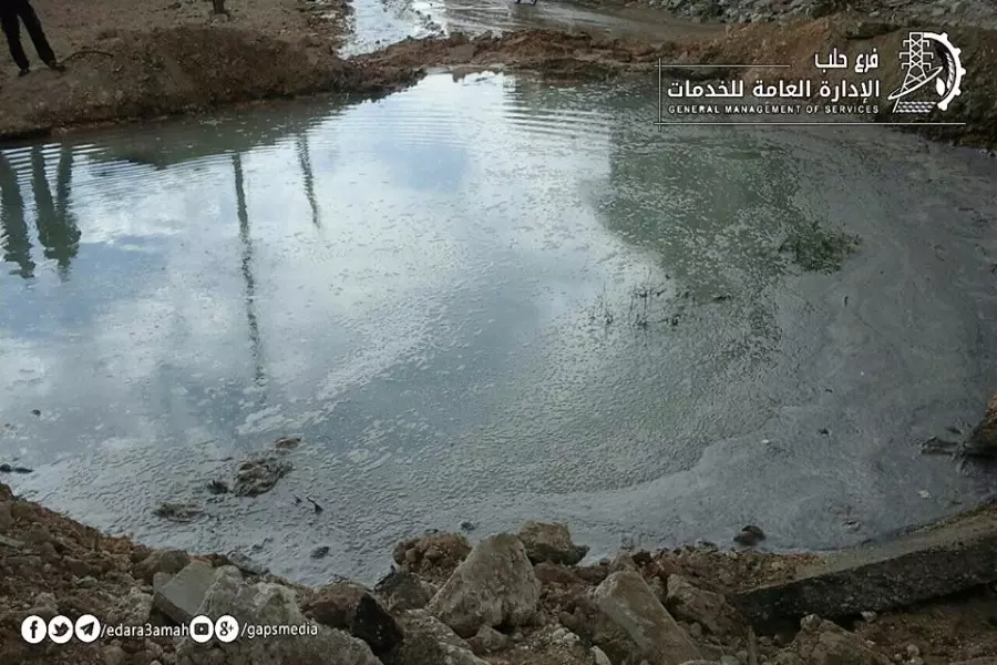 بعد الموت الشامل .....  مليوني حلبي بلا ماء نتيجة جنون العدوين الروسي - الأسدي