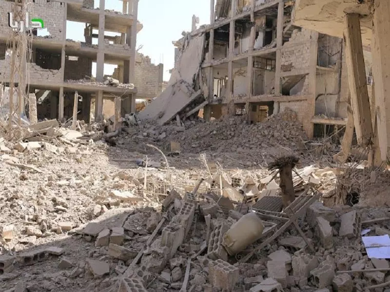 مروحيات الأسد تقصف داريا وجنوب معضمية الشام بالبراميل المتفجرة بشكل عنيف