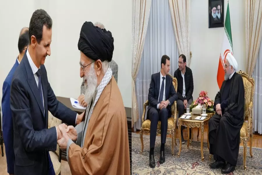 لقاء القَتلة ... المجرم بشار الأسد يزور طهران سراً ويلتقي روحاني وخامنئي