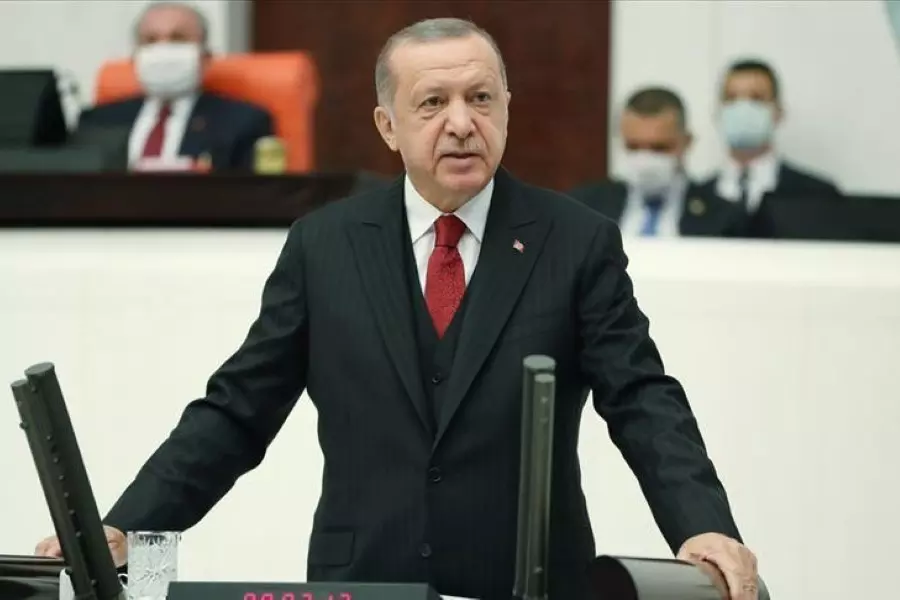أردوغان: أطراف دولية تسعى لتشكيل "دولة" إرهابية شمال سوريا