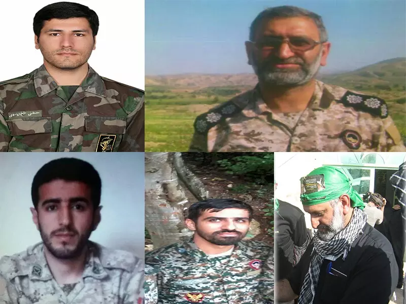 حصيلة خسائر إيران اليوم : خمسة قتلى بينهم ضابط ورجل دين .. إضافة لقائد في مليشيا عراقية