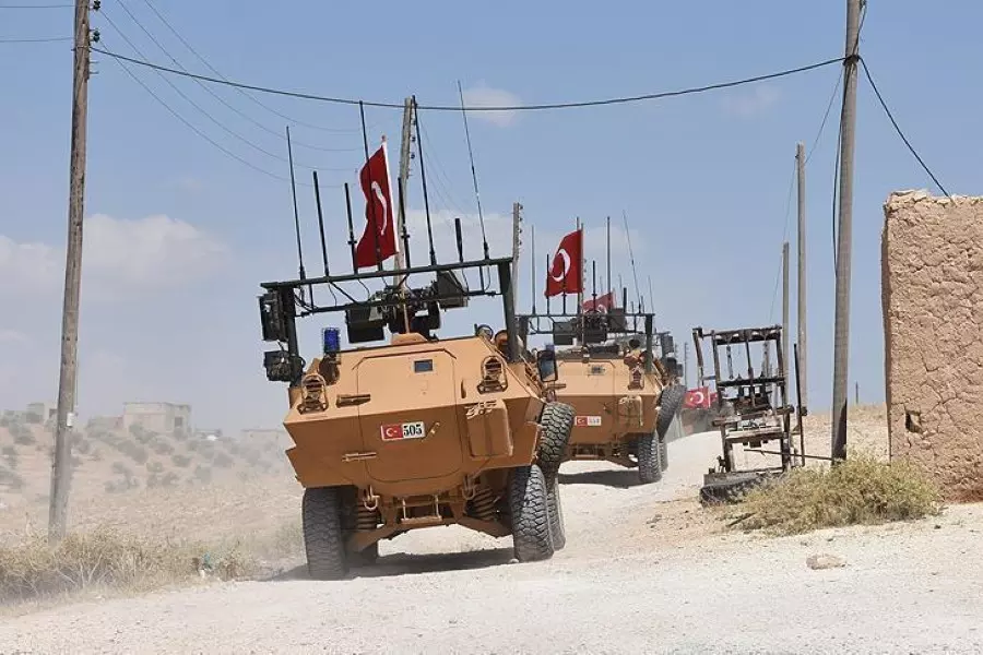 القوات التركية تسير الدورية 30 في منطقة منبج