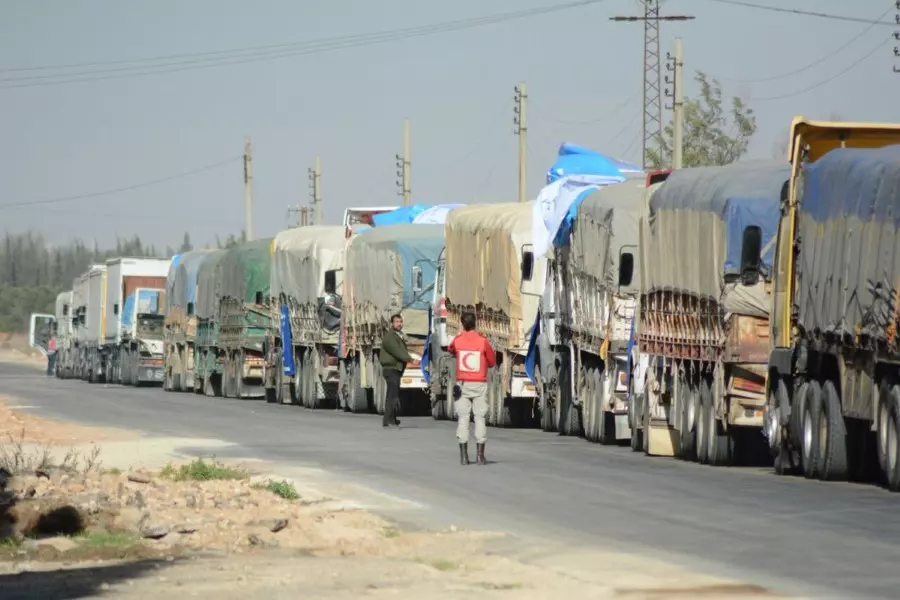بعد أن أعاق نظام الأسد دخولها .... وصول قافلة مساعدات إنسانية إلى الرستن
