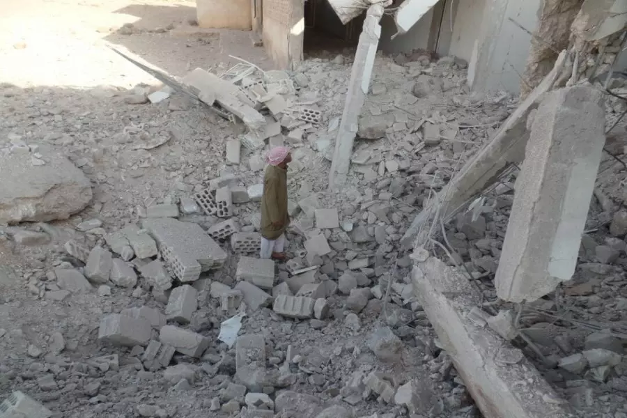مجلس قرى عرفة بريف حماة الشرقي يعلنها منكوبة بسبب القصف الروسي