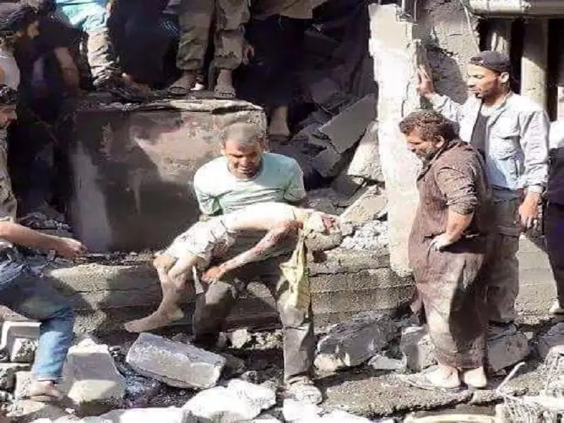 مجزرة ترتكبها طائرات الاسد في بلدة نصيب .. و عشرات الغارات ايضا على درعا و ريفها