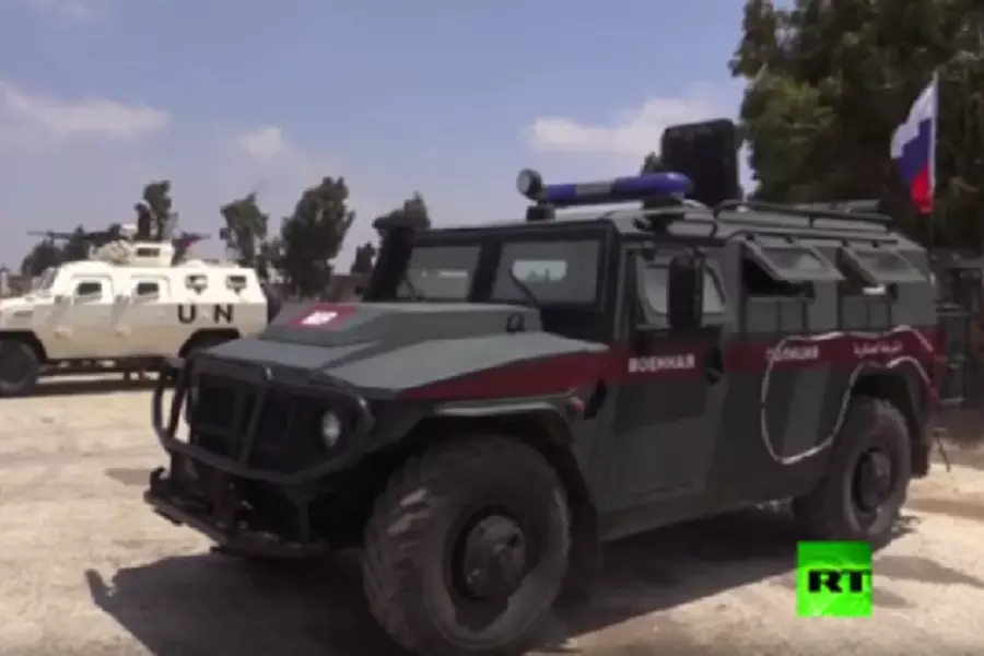 دوريات روسية أممية لتفقد نقاط المراقبة في منطقة فك الاشتباك في الجولان المحتل