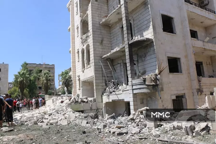 مفخخة ضربت مدينة ادلب أدت لسقوط شهداء وجرحى