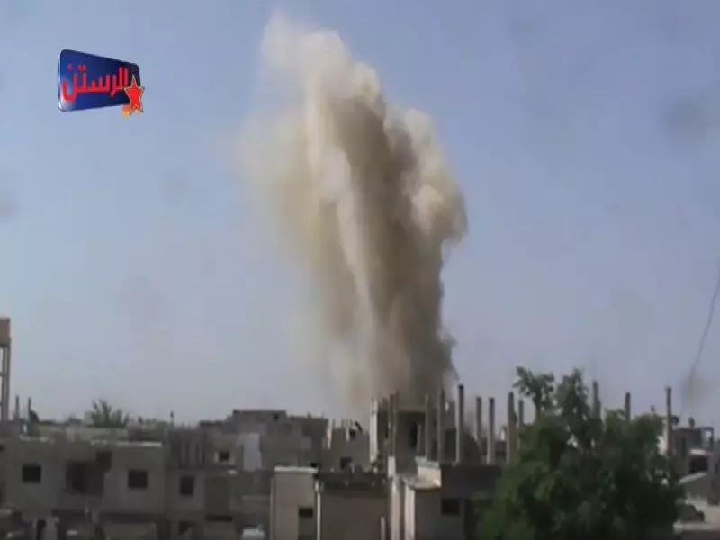 شهداء وجرحى بقصف جوي استهدف مدينة الرستن بريف حمص
