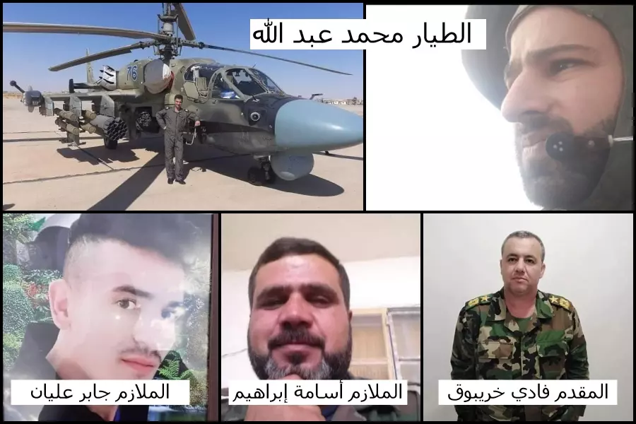 مصرع 4 ضباط في قوات الأسد بينهم ضابط طيار بكمين وسط سوريا