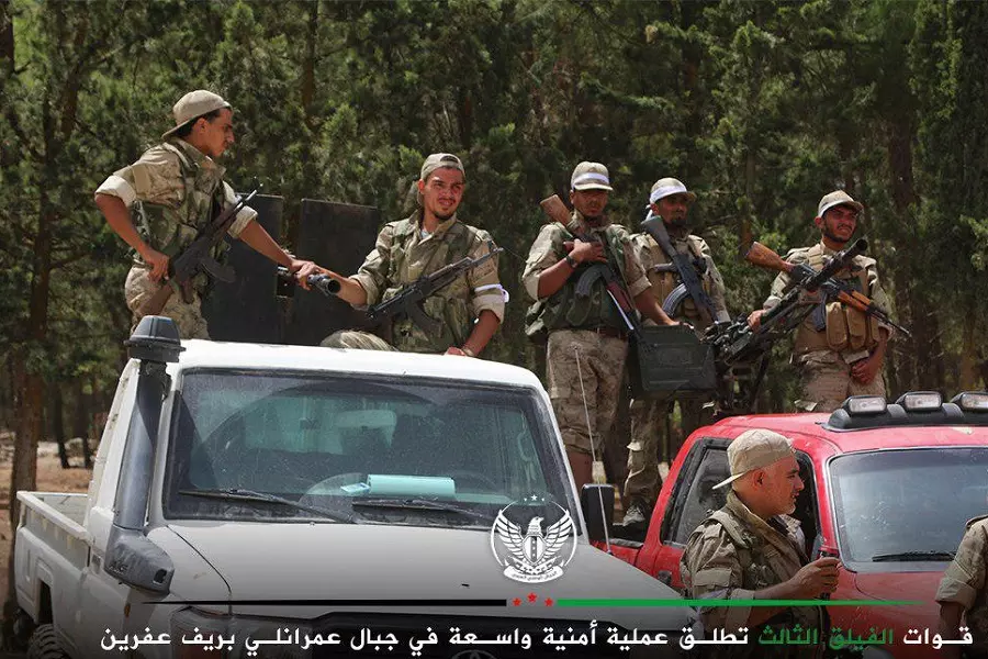 الجيش الحر يعتقل خلية أمنية للوحدات الشعبية في عفرين تخطط لتنفيذ عمليات إرهابية