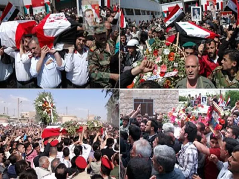 عشرات القتلى من قوات الأسد "ضباط وعناصر" يتوافدون جثث إلى طرطوس