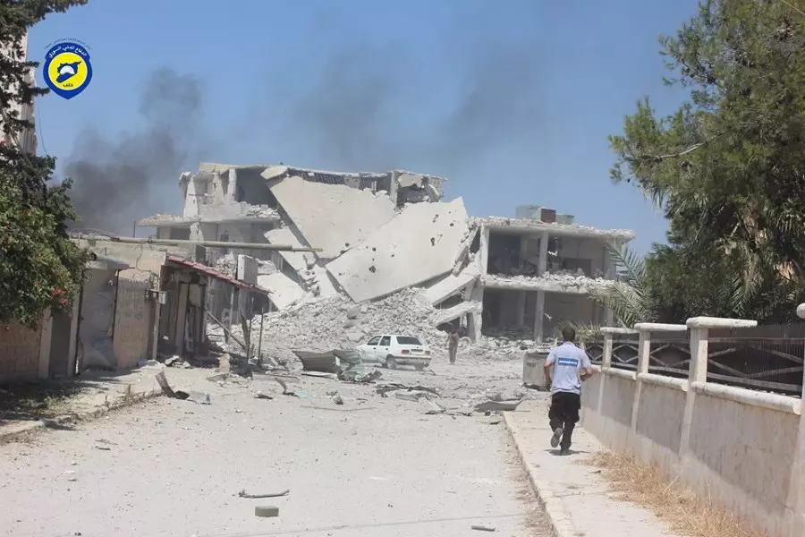 شهداء وجرحى بقصف جوي طال مدينة عندان بريف حلب