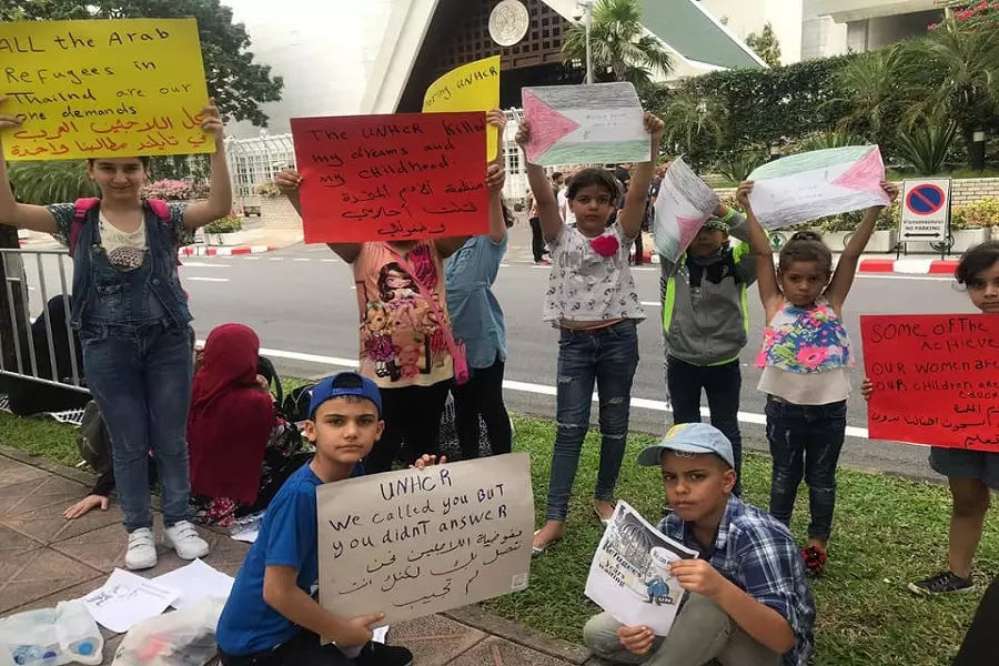 فلسطينيو سورية في تايلند يناشدون لحل قضيتهم ووقف الاعتقالات بحقهم