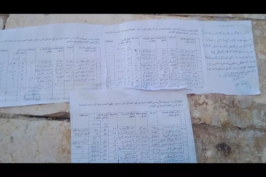 "مزاد علني" جديد يستهدف أراضي "المهجرين والأموات" جنوبي حماة