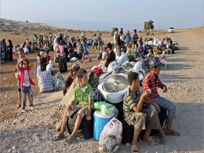 لاجئون سوريون ..على الحدود بين الأردن و سوريا