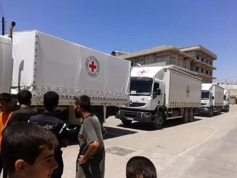 قافلة مساعدات جديدة تدخل إلى المحاصرين في الحولة بريف حمص