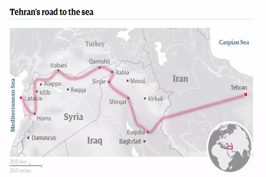 طريق إيران إلى البحر المتوسط