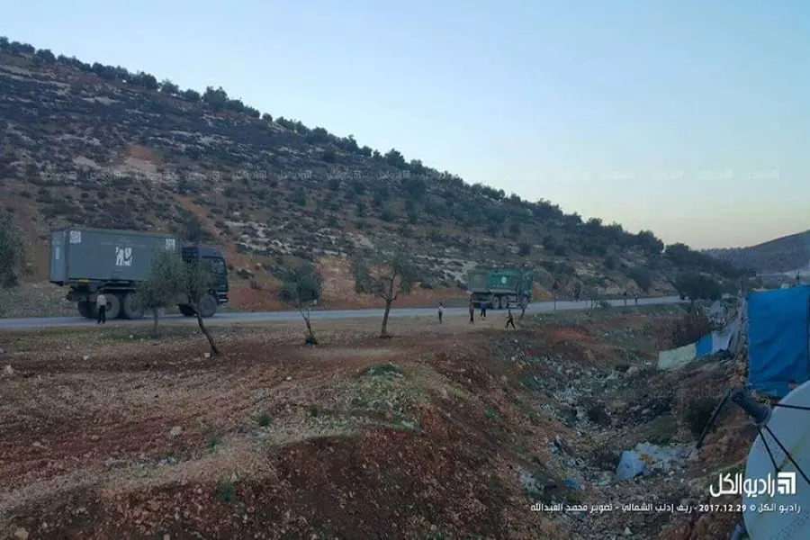 دخول رتل عسكري تركي إلى إدلب وتوجهه لمحيط منطقة عفرين