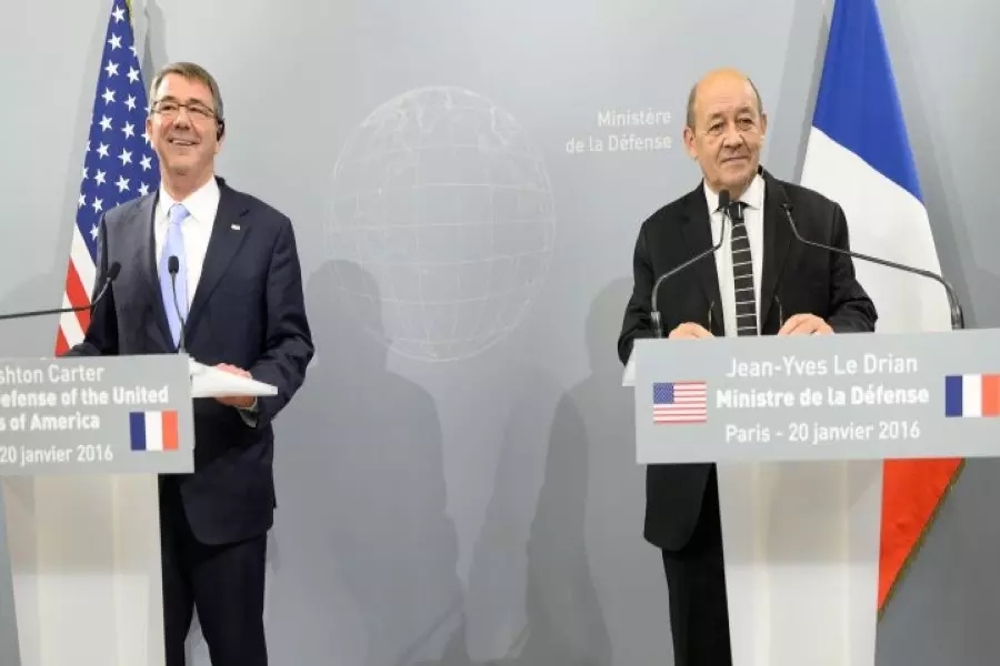 وزير الدفاع الفرنسي ونظيره الأميركي: التحالف الدولي يناقش تفاصيل خطة لمهاجمة مدينة الرقة