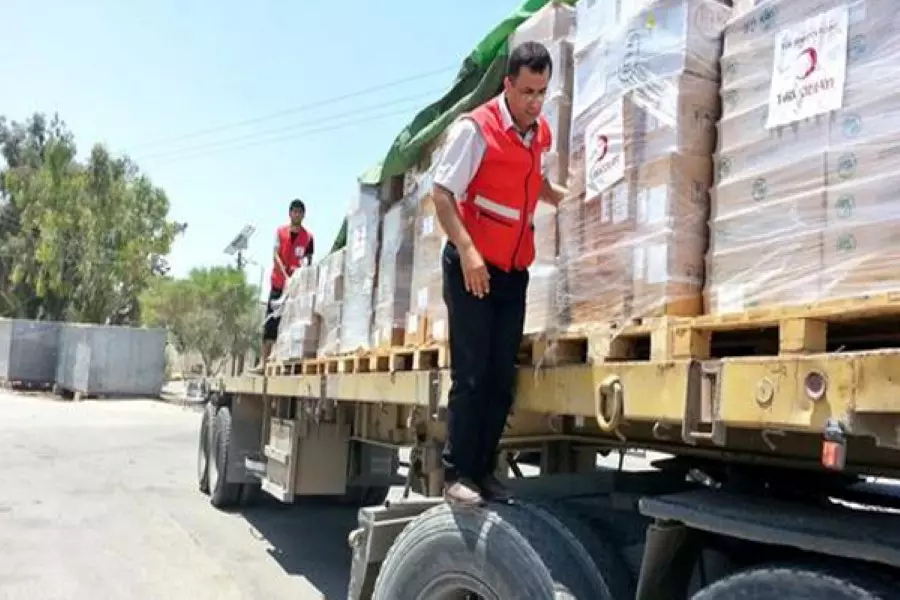 الهلال الأحمر التركي يرسل مساعدات جديدة إلى جرابلس