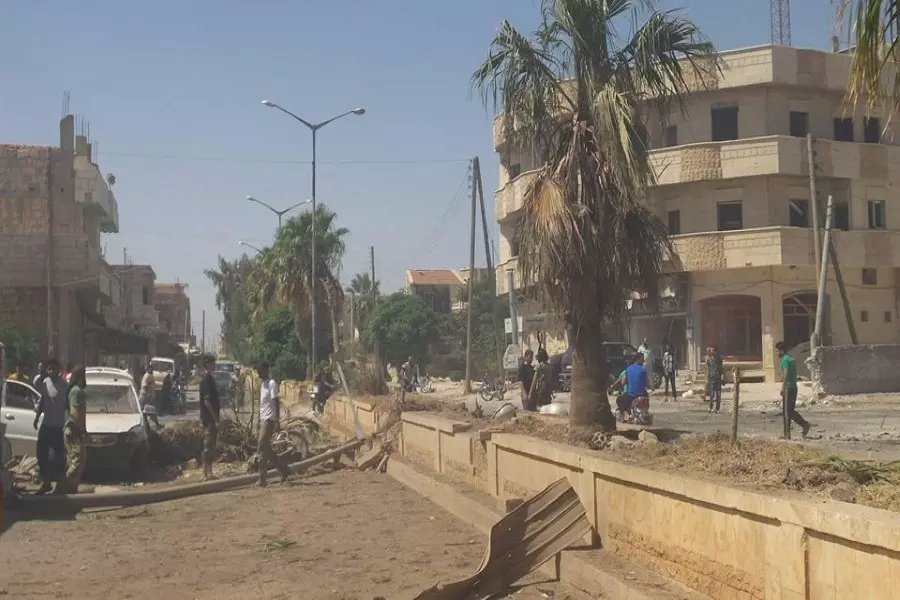 شهداء وجرحى بقصف جوي استهدف مدينة سراقب بإدلب