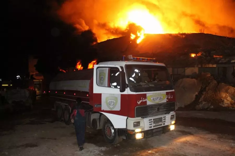 بعد عمل 38 ساعة ... الدفاع المدني يعلن السيطرة على حريق معمل حميكو غربي حلب